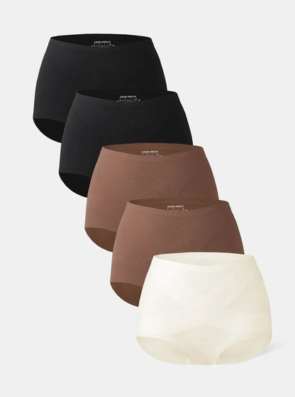 NARA Seamless — 5-Pack High-Waisted Briefs