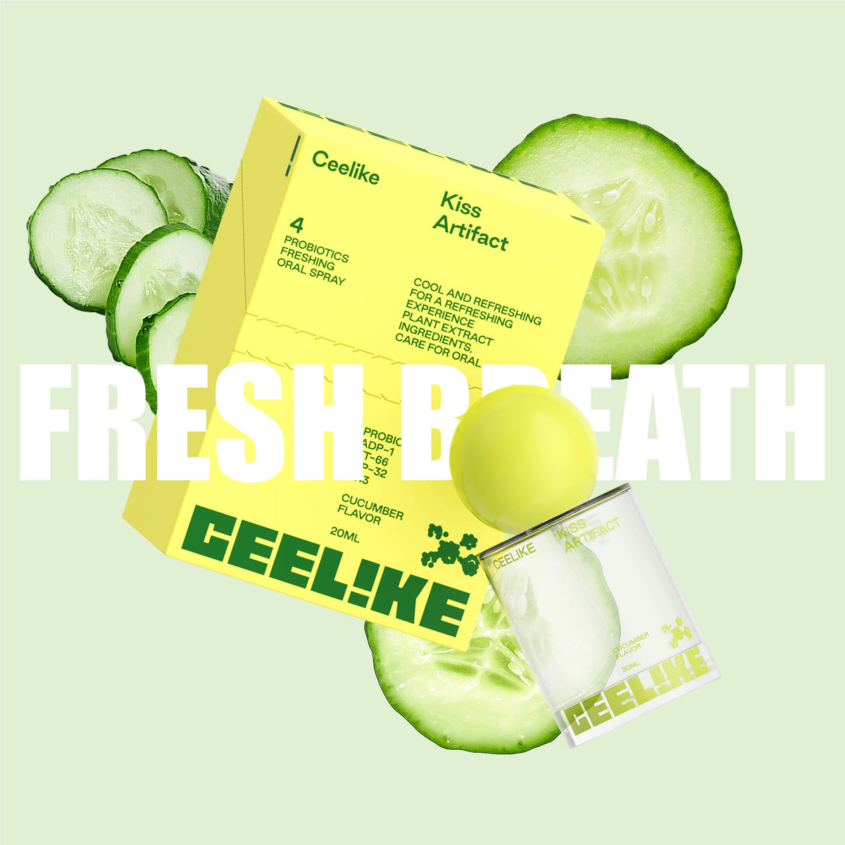 CEELIKE Smile Mist 20ml — Crisp Cucumber