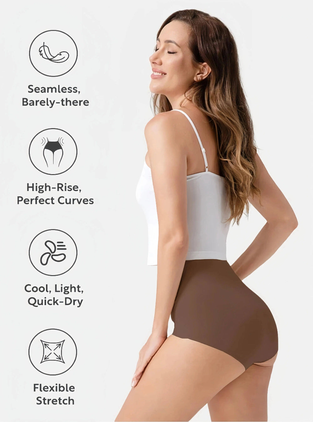 NARA Seamless — 5-Pack High-Waisted Briefs