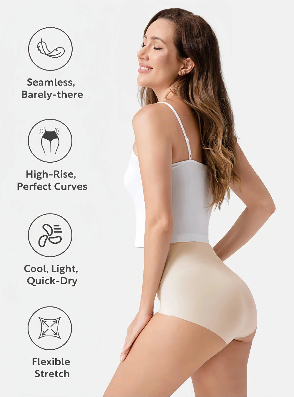 NARA Seamless — 5-Pack High-Waisted Briefs