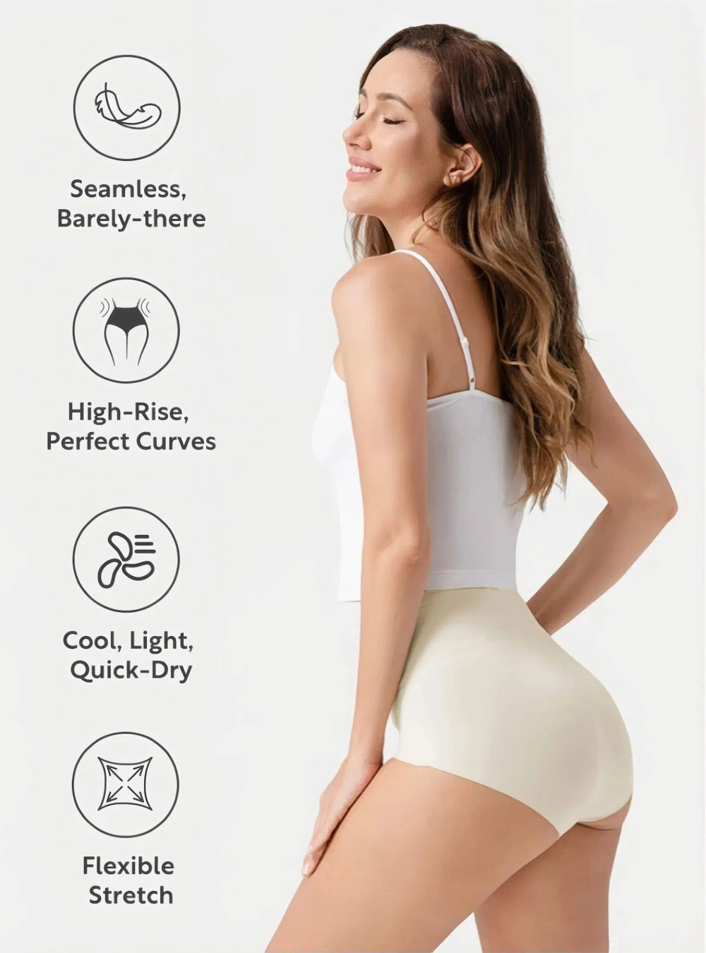 NARA Seamless — 5-Pack High-Waisted Briefs
