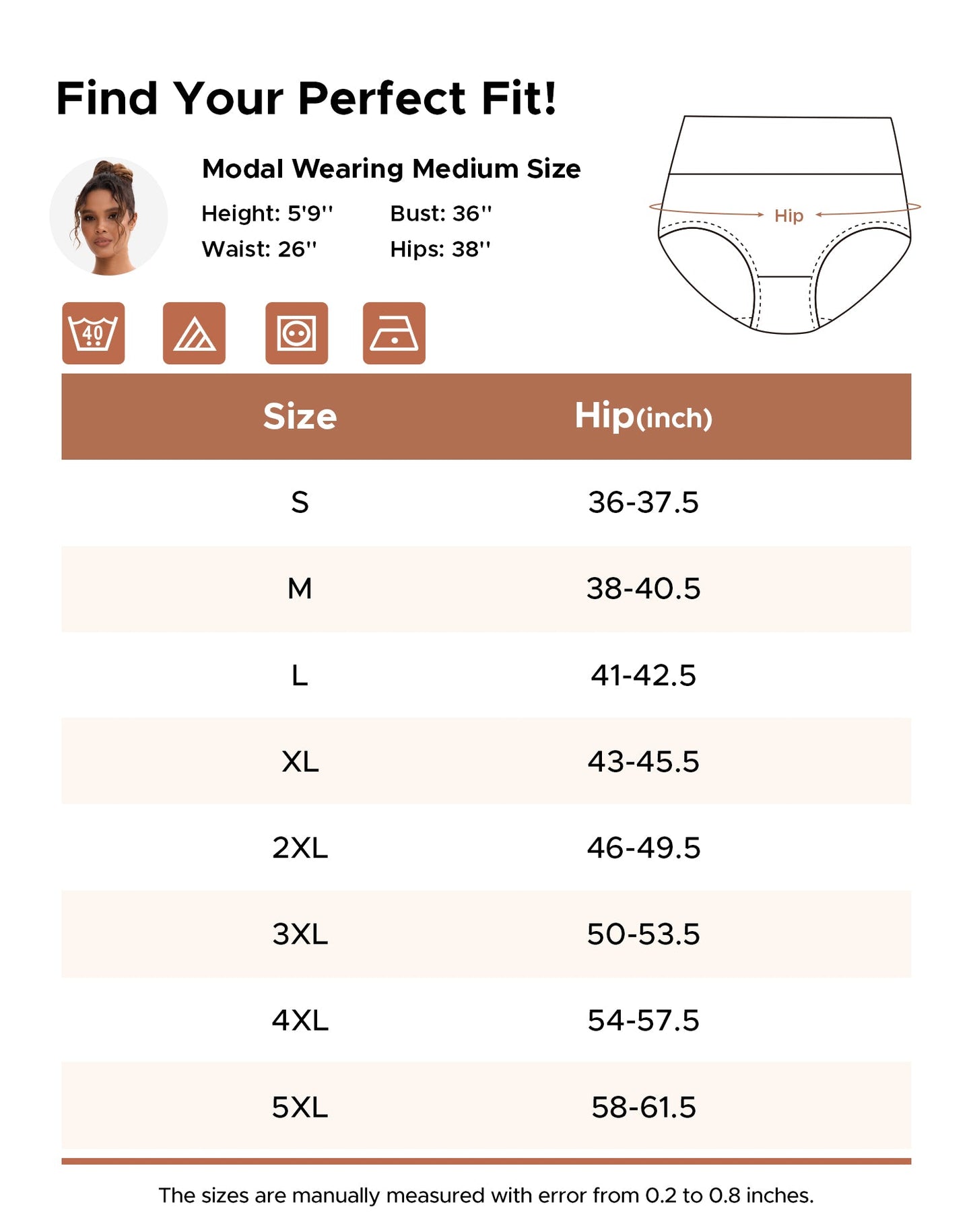 Women's High Waisted Briefs 5-Pack