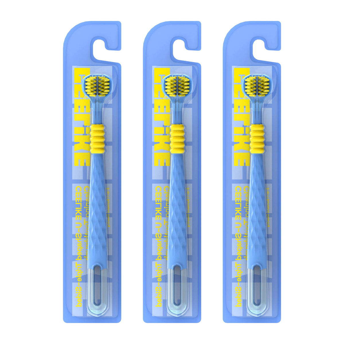 CEELIKE 3-Sided Soft Toothbrush | U-Shaped Design