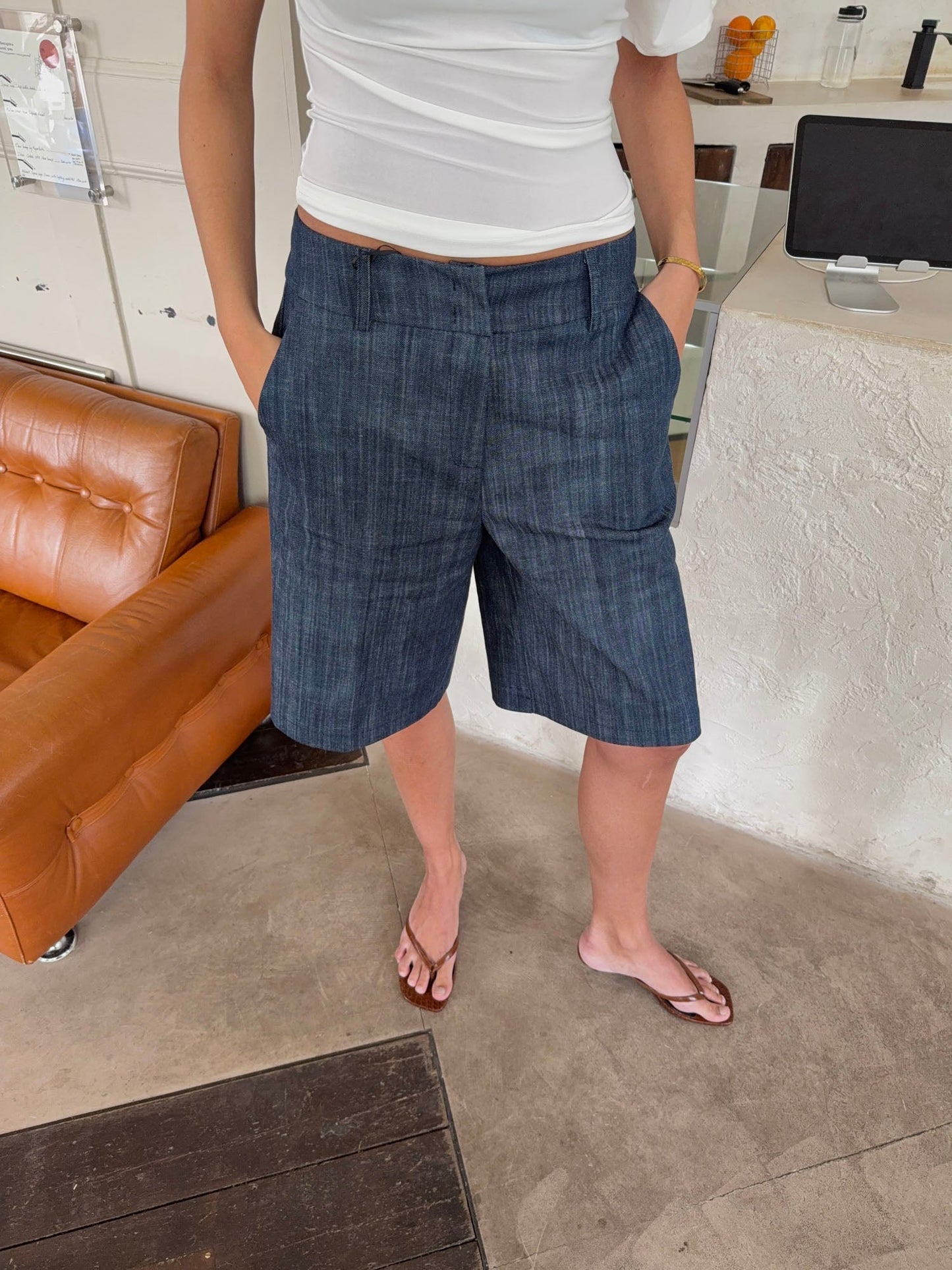 Cilena bermuda shorts - Dark blue