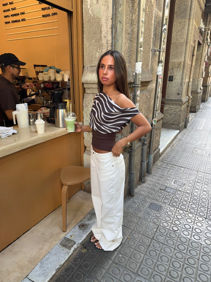 Tuva low waisted jeans - White